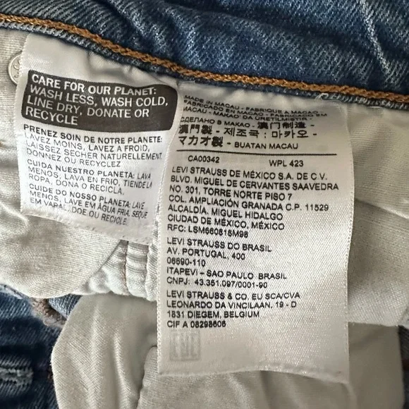 Levi's® Women’s 501 Original High Rise Distressed Hem Cut Off Shorts Size/25 - Picture 13 of 14